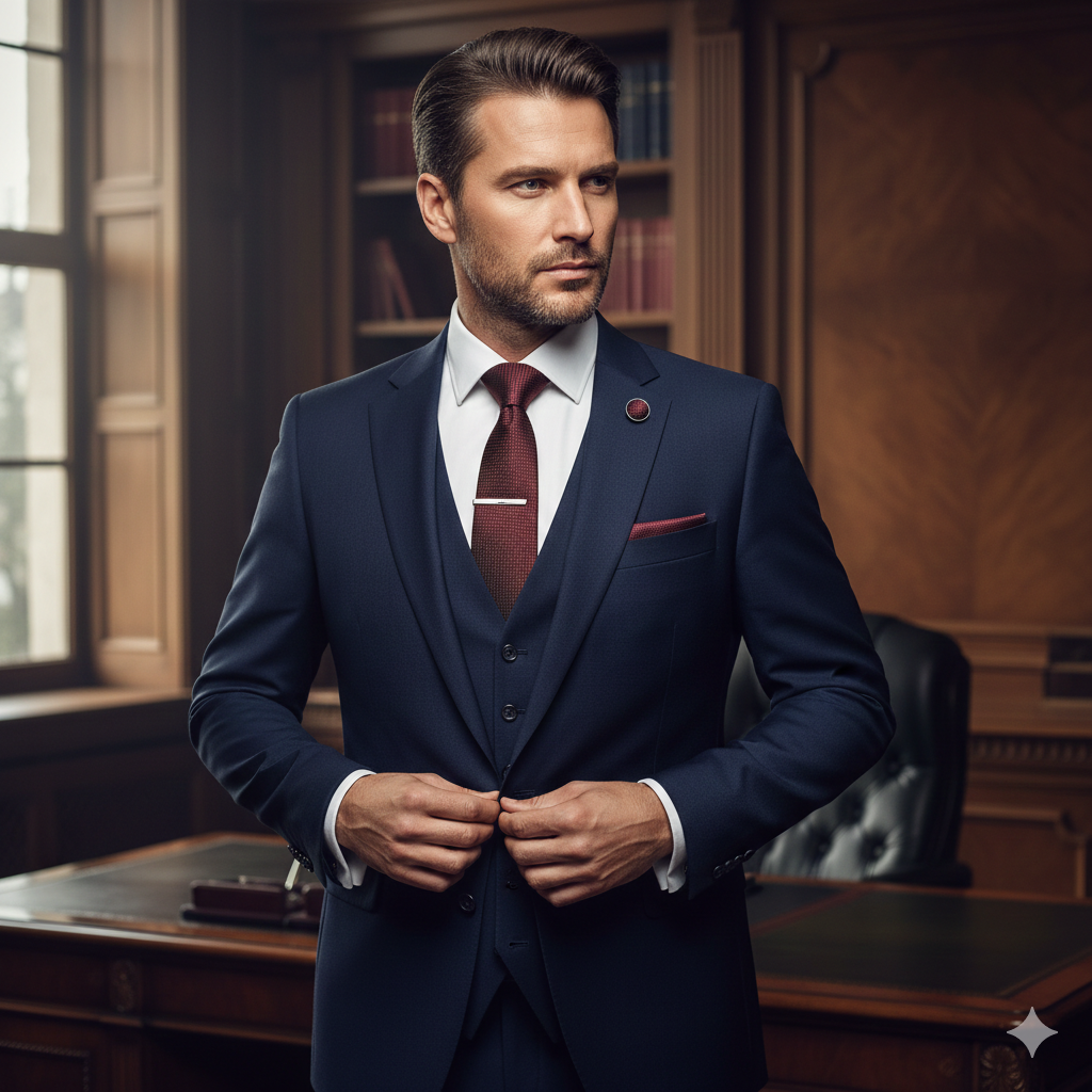 Coffret Cravate Bordeaux – Texture Élégante