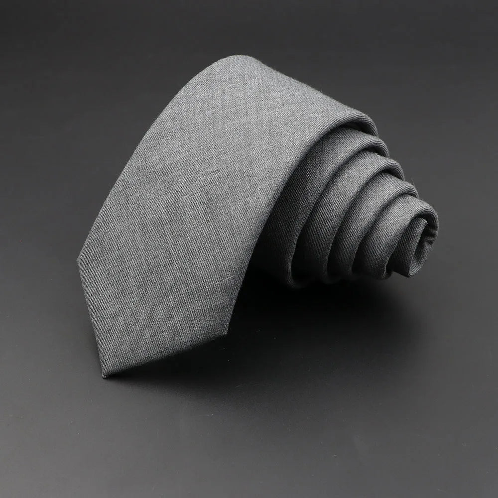 Cravate Grise - Coton & Lin