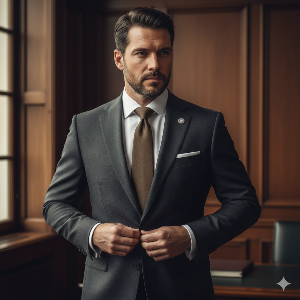 Cravate Marron Unie – Coton & Lin