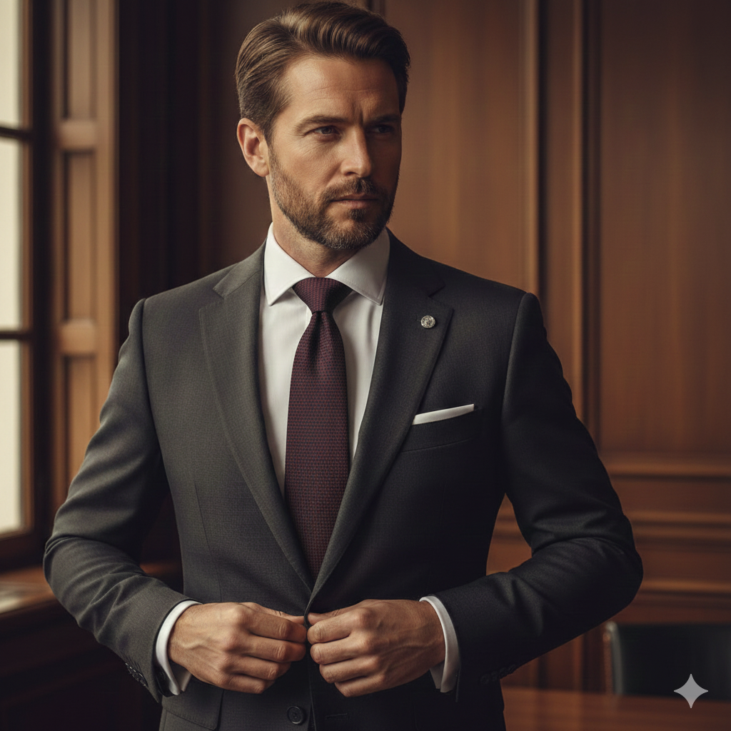 Cravate Laine & Coton Bordeaux - Texture Jacquard