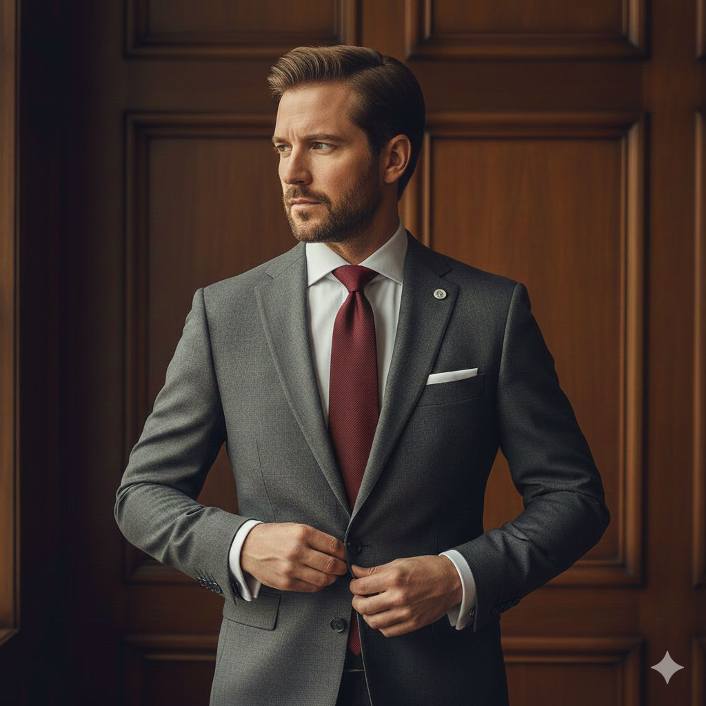 Cravate Bordeaux - Coton & Lin