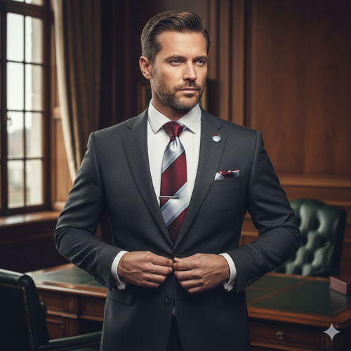 Coffret Cravate Bordeaux & Bleu