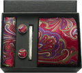 Coffret Cravate Rouge à Motif