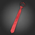 Cravate Zippée Slim Rouge