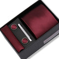 Coffret Cravate Bordeaux Texturée