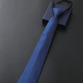 Cravate Slim Bleu Marine à Pois