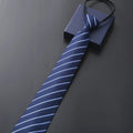 Cravate Rayée Bleu Marine