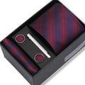 Coffret Cravate Rouge & Bleu Texturé
